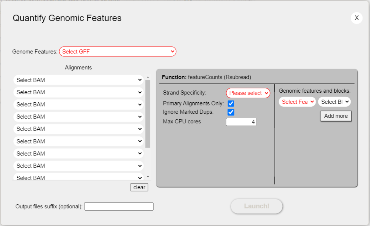 Quantification window